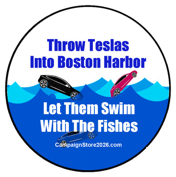 Boston Tesla Party Pin