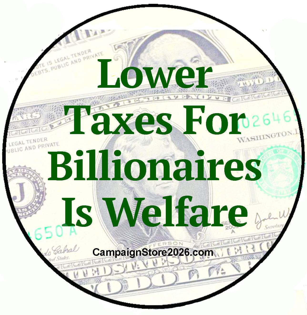 Billionaire Welfare Plan Pin