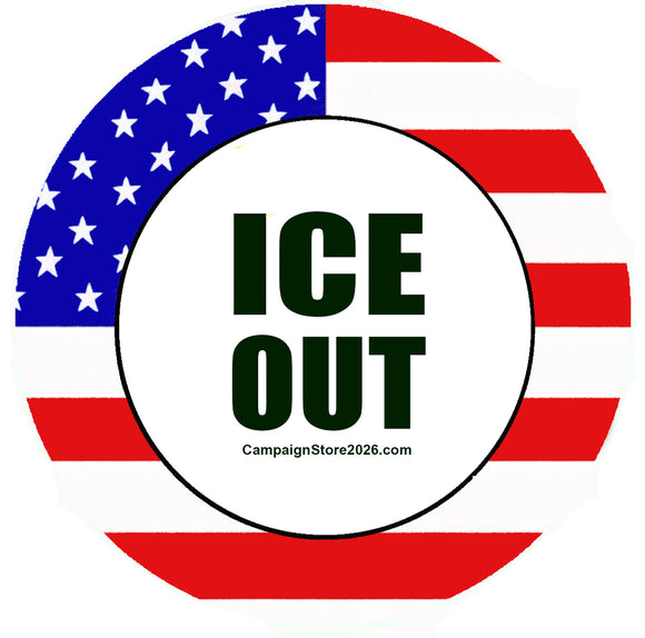 ICE Out For Patriots Pin