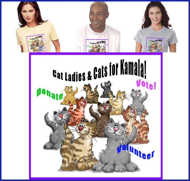 Cat Ladies for Kamala Tee