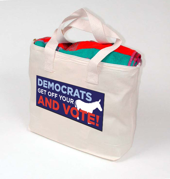 Get Off Your Donkey Canvas Tote