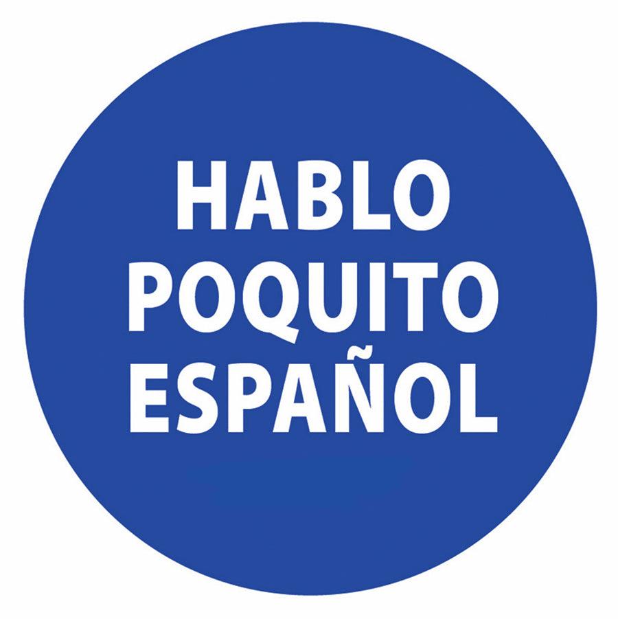 Hablo Poquito Espanol Pins, 10-Pack (10 pins)