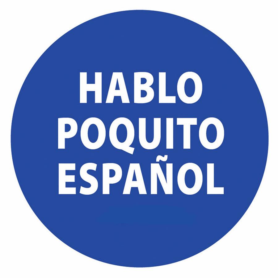 Hablo Poquito Espanol Pins, 20-Pack (20 pins)