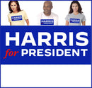 Harris For President Tee (Blue)-1