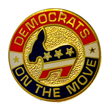 Democrats on the Move Lapel Pin