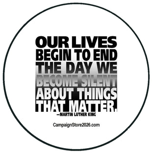 Martin Luther King Speak Out Campaign Pin