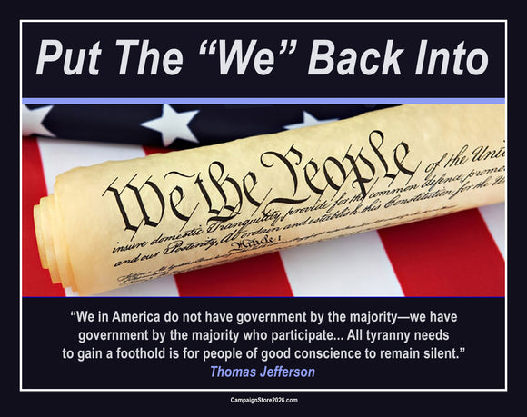We The People Poster Print