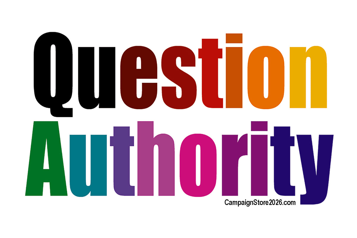 Awtoridad Answer Question Authority Bumper Sticker | CampaignStore2026