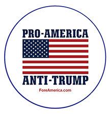 Pro-America, Anti-Trump Pin