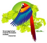 Macaw, Judge the Heart of Man Tote