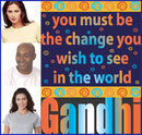 Gandhi: Be The Change You Wish To See Tee-1