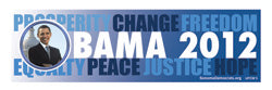 Obama Imagine 2012 Bumper Sticker