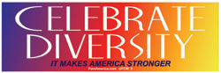 Celebrate Diversity Bumper Sticker