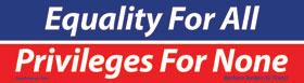 Equality For All Bumper Sticker