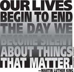 Martin Luther King-Speak Out (Tote)
