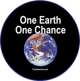 One Earth One Chance Pin