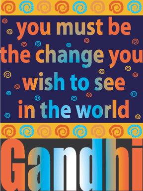 Gandhi: Be The Change You Wish To See Tote