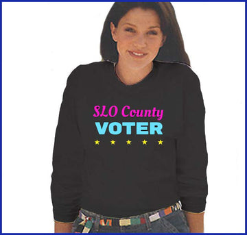SLO County Voter Long-Sleeve Tee, Black