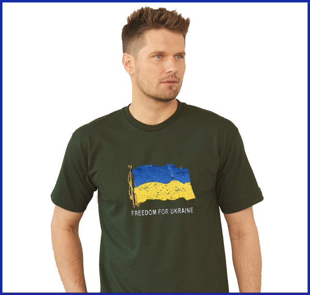 Freedom for Ukraine Black Tee