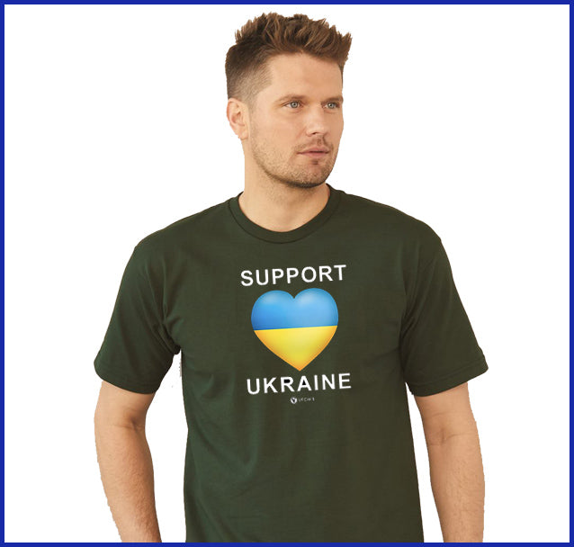 Support Ukraine Black Tee